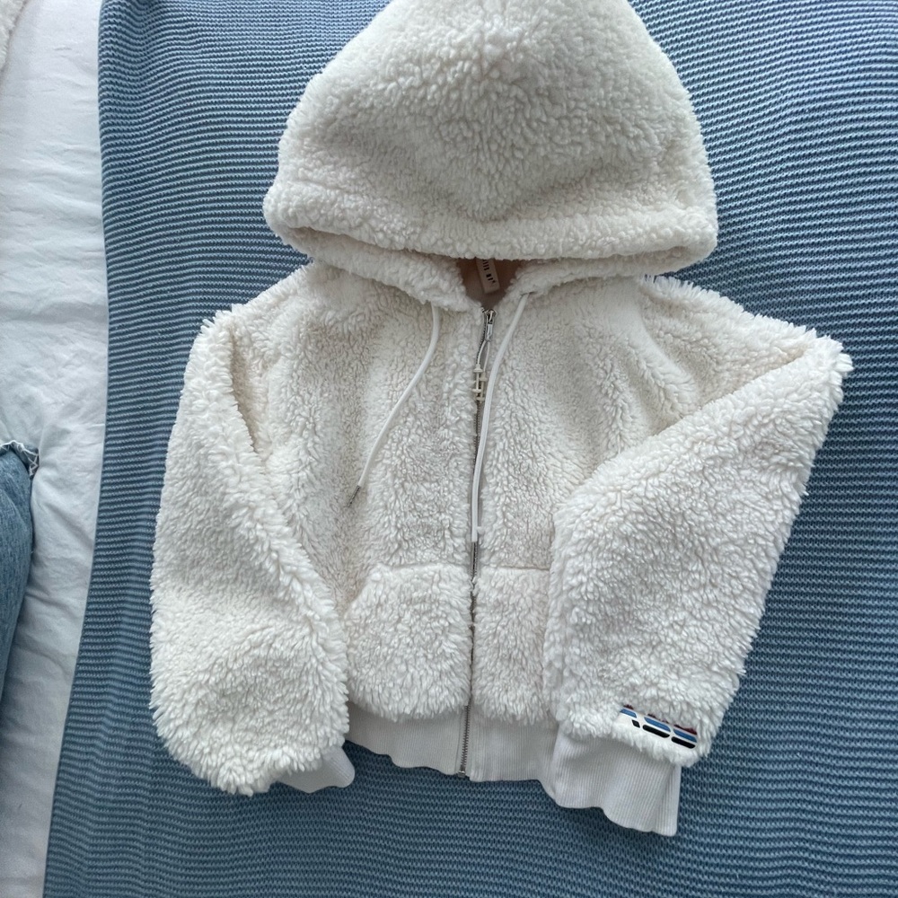 Adam Selman cozy comfy two piece white track suit